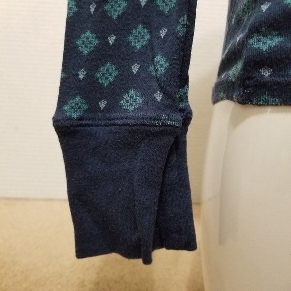 Old Navy top Small geometric damask print long sleeve layering Y2K - Picture 6 of 10